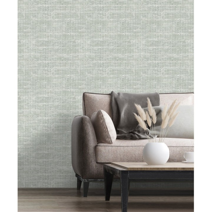 Papel pintado efecto fibra textil jaspeada - Hewitt 681453