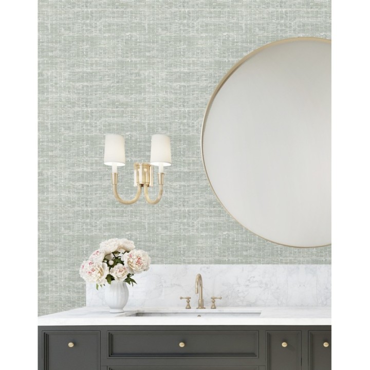 Papel pintado efecto fibra textil jaspeada - Hewitt 681453