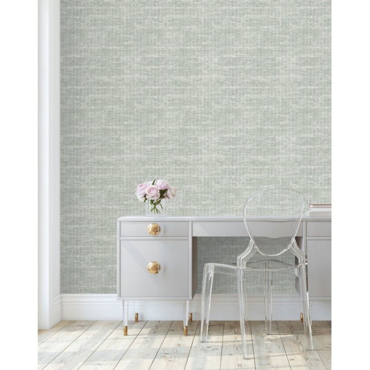 Papel pintado efecto fibra textil jaspeada - Hewitt 681453