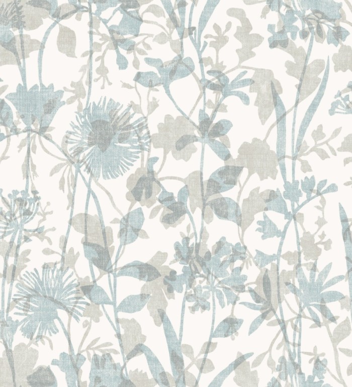 Papel pintado de silueta de flores y sombras - Aspen Garden 681458