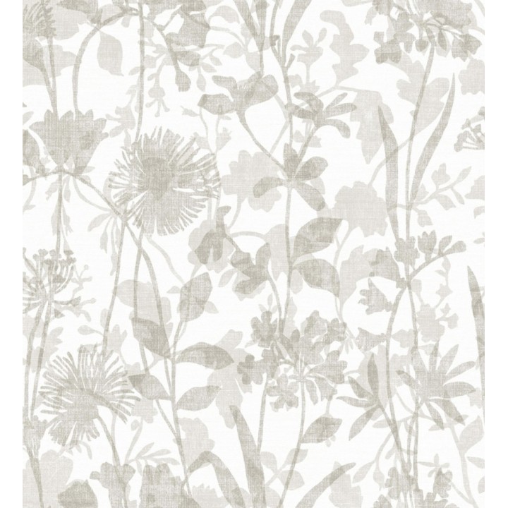 Papel pintado de silueta de flores y sombras - Aspen Garden 681459