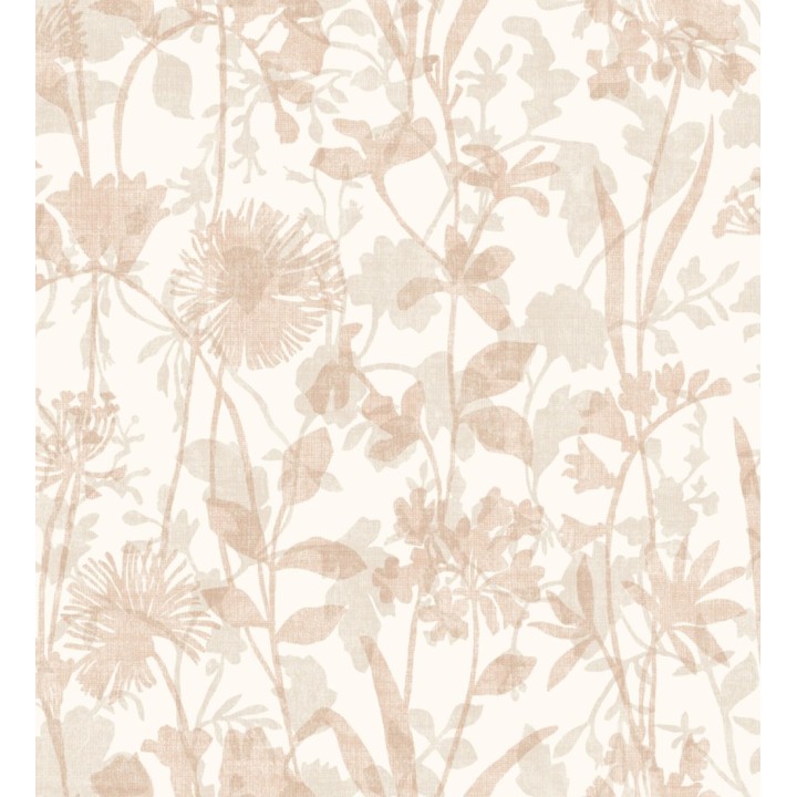 Papel pintado de silueta de flores y sombras - Aspen Garden 681460