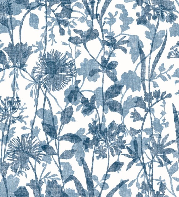 Papel pintado de silueta de flores y sombras - Aspen Garden 681461