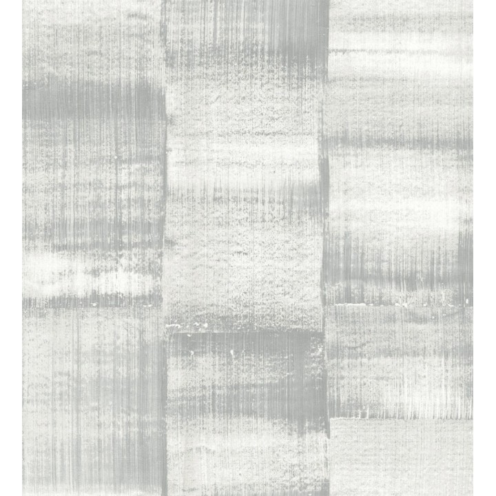 Papel pintado artístico efecto estarcido de pintura nacarada - Hoxton 681462