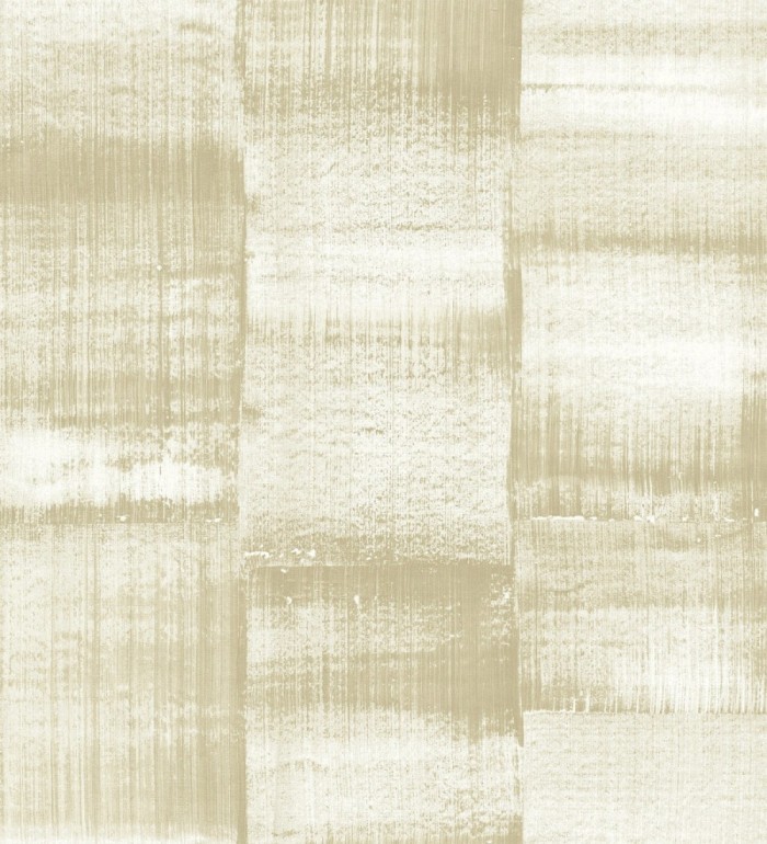 Papel pintado artístico efecto estarcido de pintura nacarada - Hoxton 681463