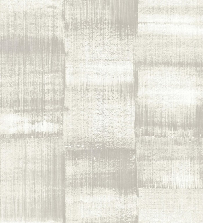 Papel pintado artístico efecto estarcido de pintura nacarada - Hoxton 681464