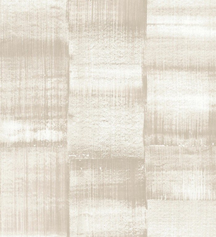 Papel pintado artístico efecto estarcido de pintura nacarada - Hoxton 681465