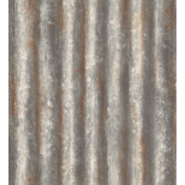 Papel pintado rayas modernas metalizadas estilo industrial - Lewis 121292