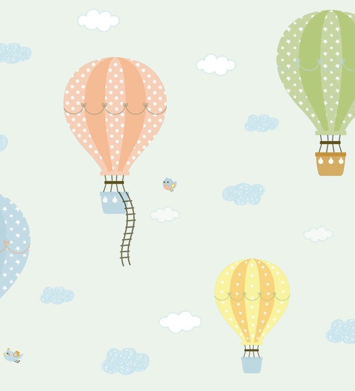 Papel pintado de globos aerostáticos - Looney Trip 681476