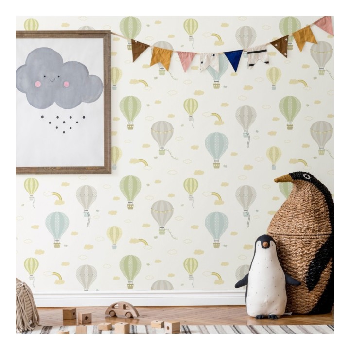 Papel pintado de globos aerostáticos - Looney Trip 681477