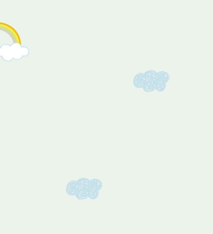 Papel pintado nubes y arcoíris - Looney Rainbow 681478