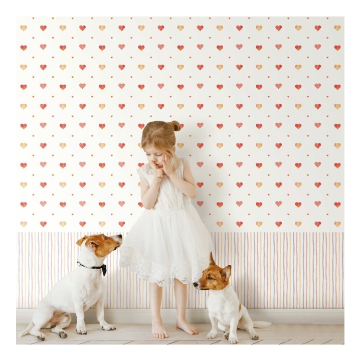 Papel pintado de corazones de caramelo - Sugar Hearts 681483