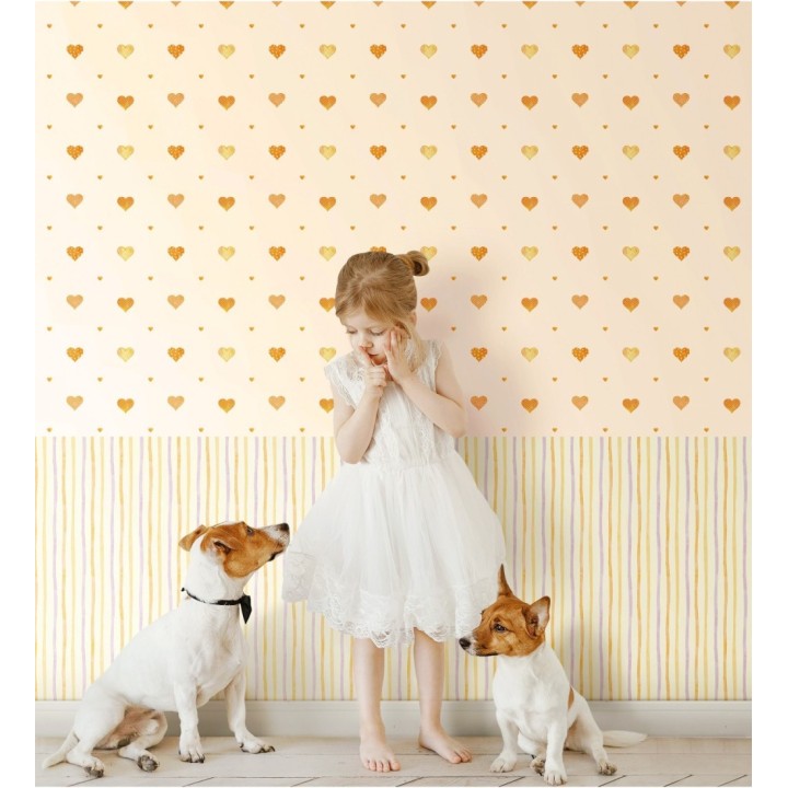 Papel pintado de corazones de caramelo - Sugar Hearts 681484