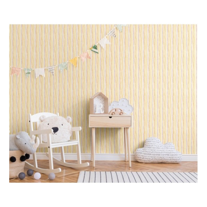 Papel pintado rayas infantiles de caramelo - Candy Stripes 681486
