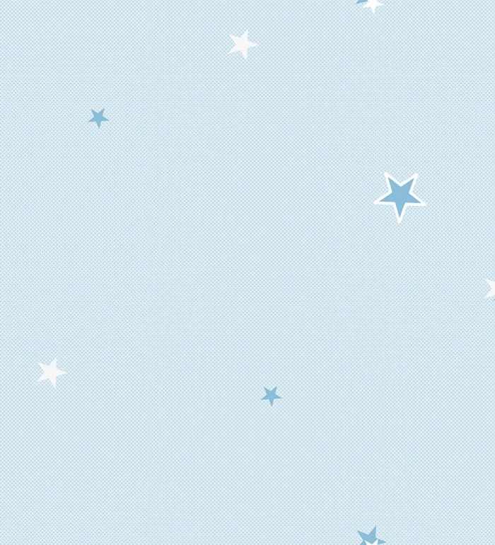 Papel pintado de estrellas azules fondo celeste - Baby Stars 681499