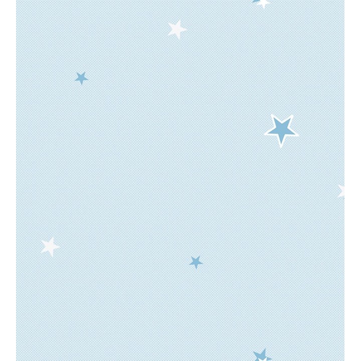 Papel pintado de estrellas azules fondo celeste - Baby Stars 681499