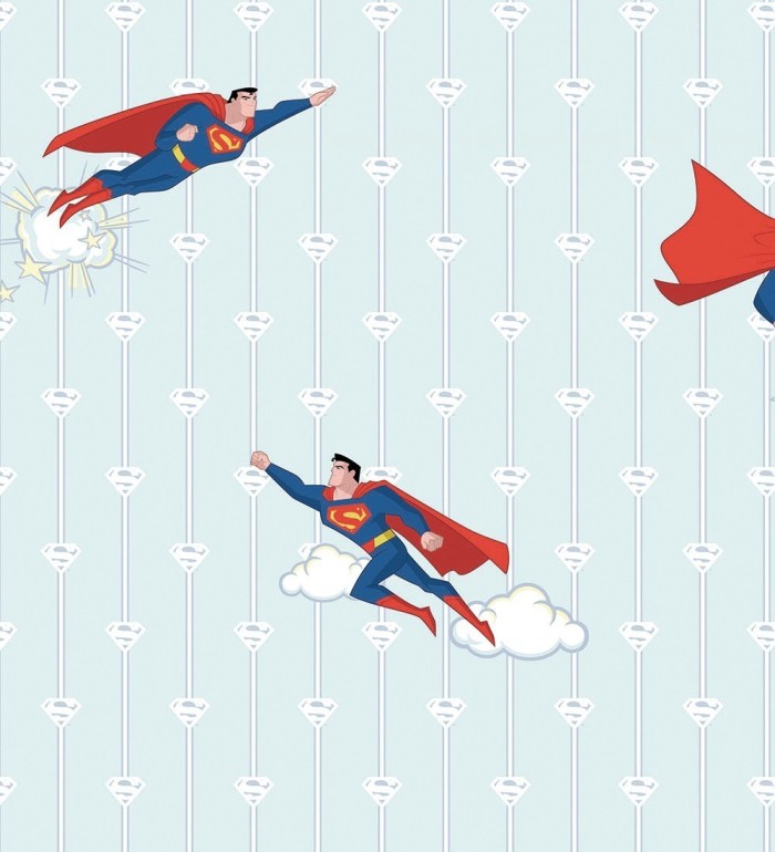 Papel pintado de rayas con Superman - Clark Flight 681503