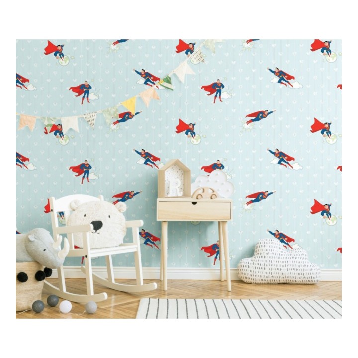 Papel pintado de rayas con Superman - Clark Flight 681503