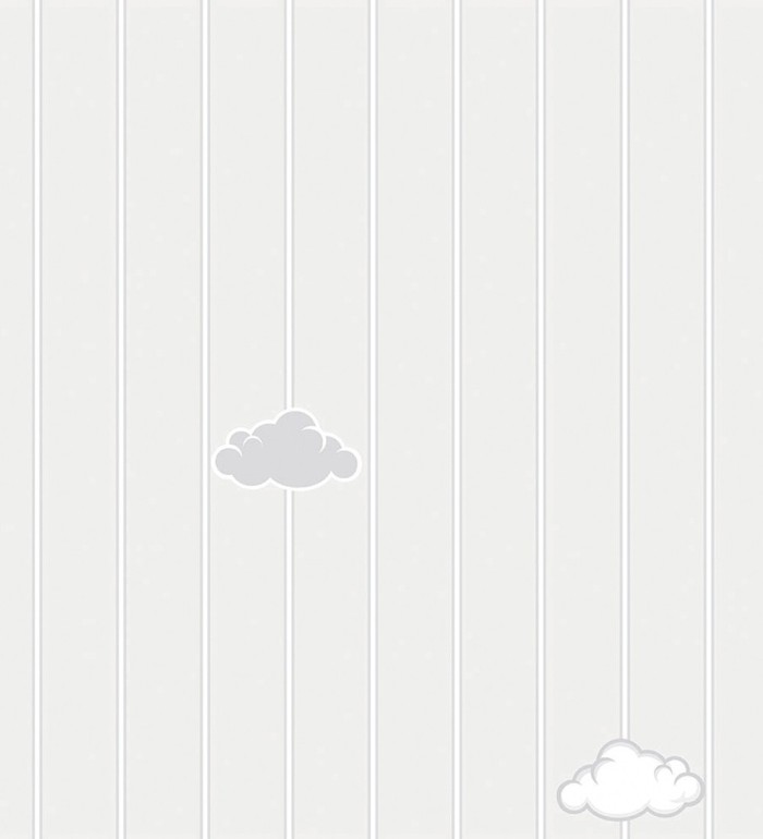 Papel pintado de rayas y nubes - Clark Clouds 681504