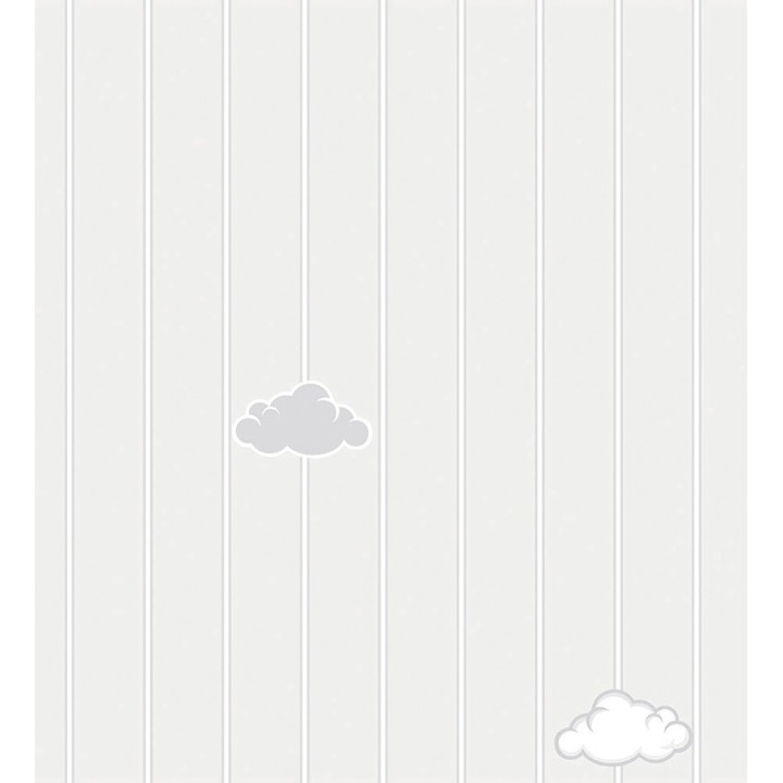 Papel pintado de rayas y nubes - Clark Clouds 681504