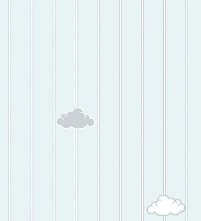 Papel pintado de rayas y nubes - Clark Clouds 681505