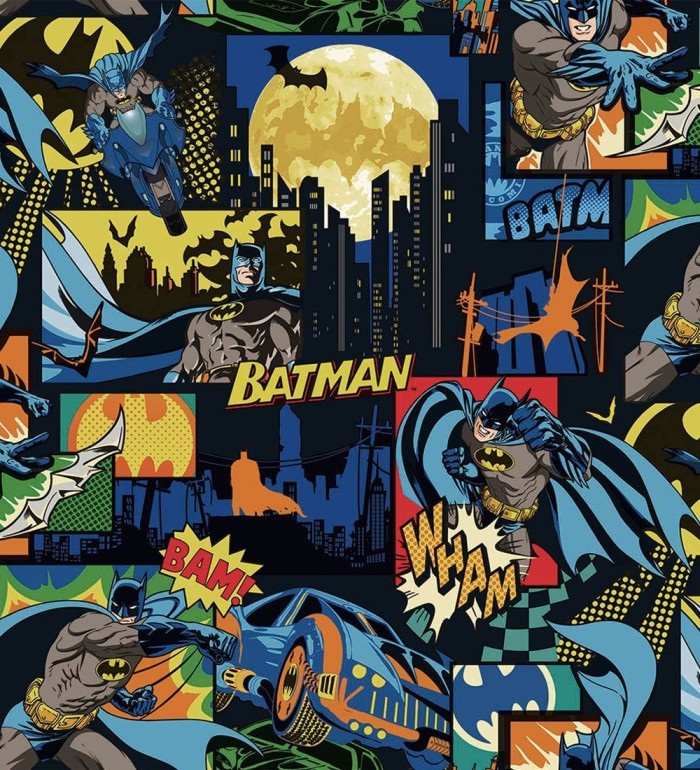 Papel pintado comic de Batman en color - Gotham Hero 681506