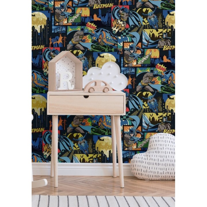 Papel pintado comic de Batman en color - Gotham Hero 681506