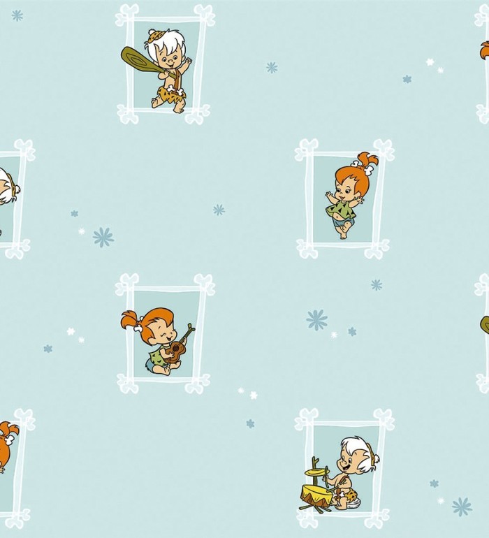 Papel pintado Pebbles y Bam Bam - Flintstones Baby 681519