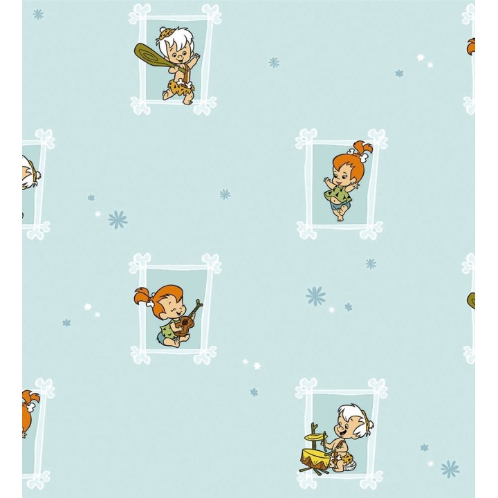 Papel pintado Pebbles y Bam Bam - Flintstones Baby 681519