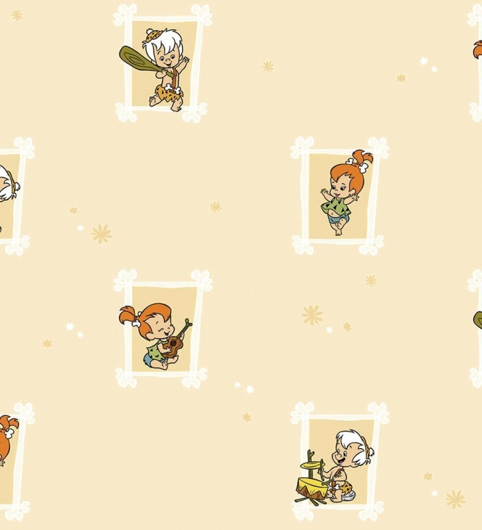 Papel pintado Pebbles y Bam Bam - Flintstones Baby 681520