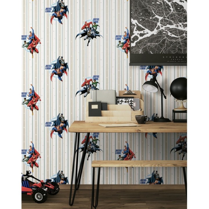 Papel pintado liga de la justicia Warner DC Superman Batman  - Justice League 681525