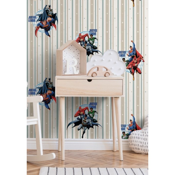 Papel pintado liga de la justicia Warner DC Superman Batman  - Justice League 681525