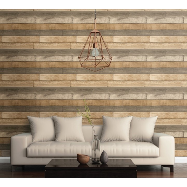 Papel pintado madera rústica Shabby Chic - Viveiro 121303