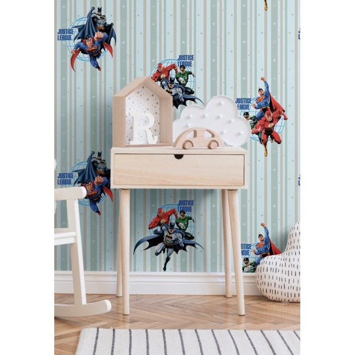 Papel pintado liga de la justicia Warner DC Superman Batman  - Justice League 681526