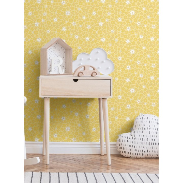 Papel pintado de flores infantiles - Tweety Flowers 681531