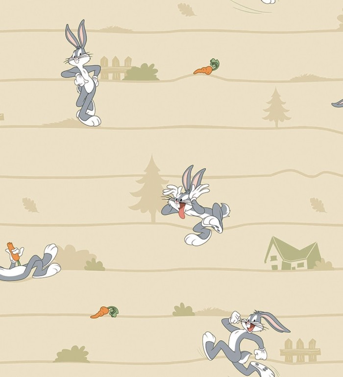 Papel pintado Looney Tunes Bugs Bunny - Bunny Race 681540