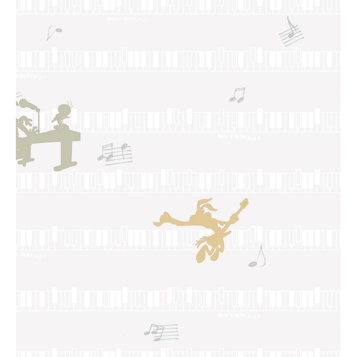 Papel pintado Looney Tunes teclas musicales - Warner Songs 681545