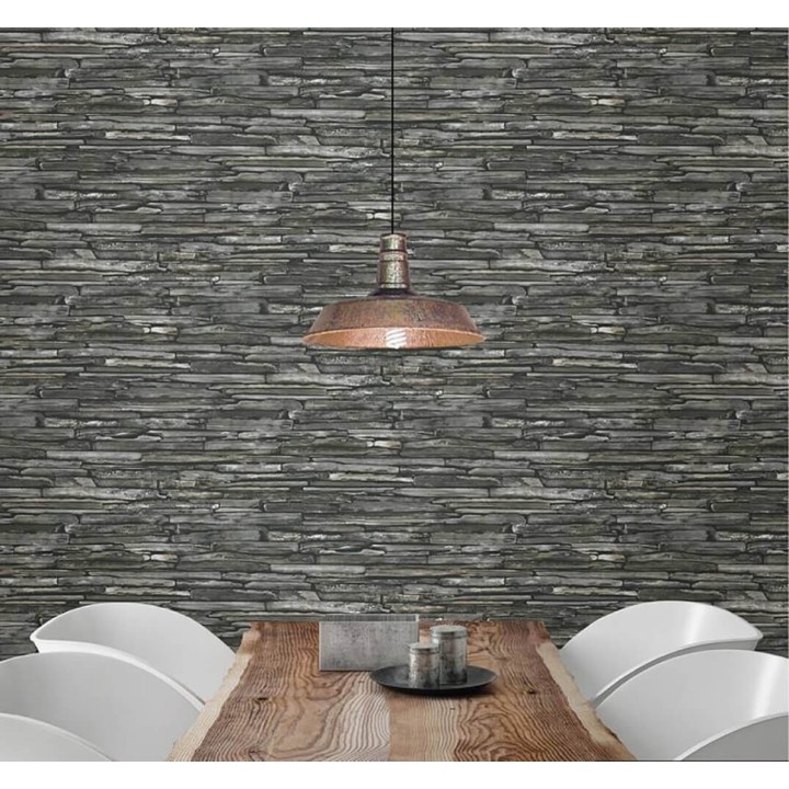 Papel pintado rústico imitación piedra - Argon 121308