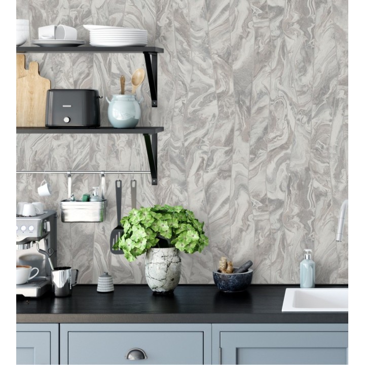 Papel pintado piedra de Ágata con relieves - Ionos Marble 681627