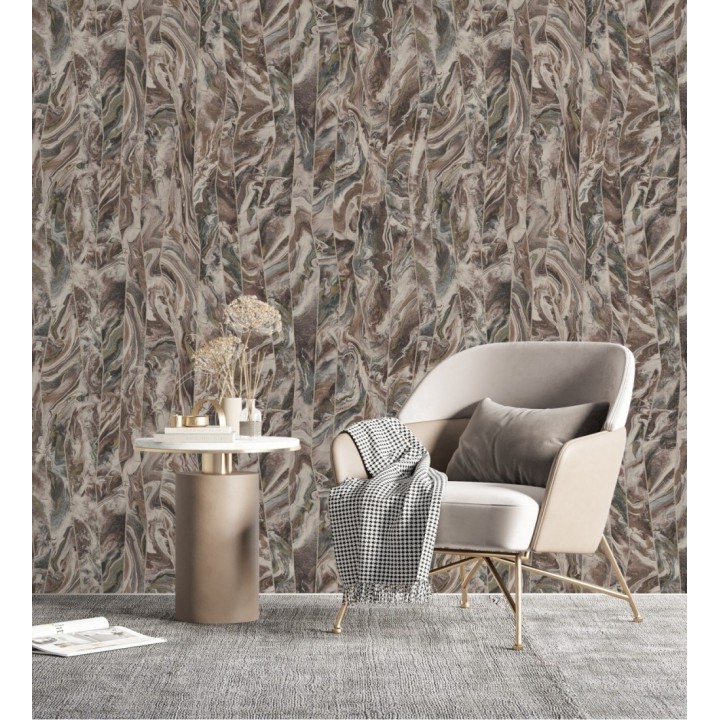 Papel pintado piedra de Ágata con relieves - Ionos Marble 681629