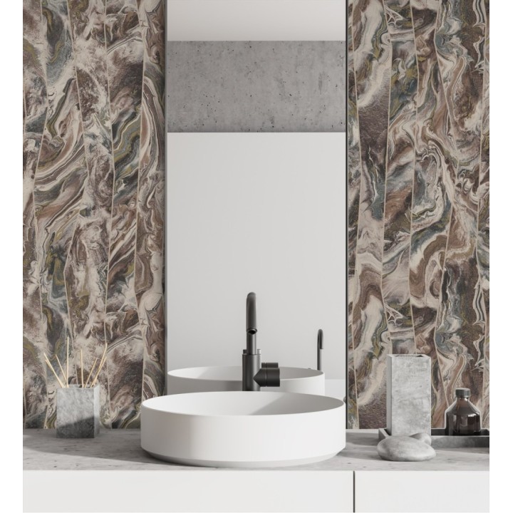 Papel pintado piedra de Ágata con relieves - Ionos Marble 681629