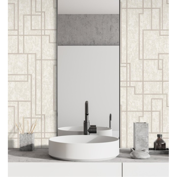 Papel pintado de líneas geométricas modernas - Allure Lines 681631