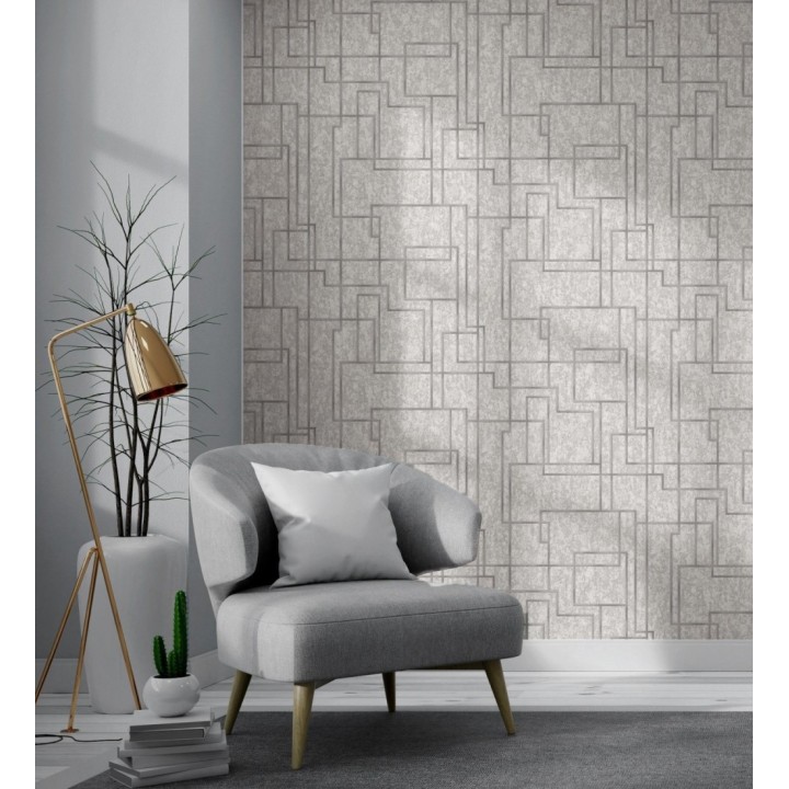 Papel pintado de líneas geométricas modernas - Allure Lines 681632
