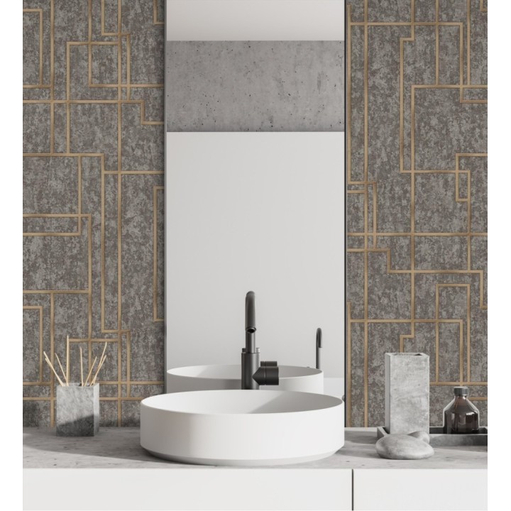 Papel pintado de líneas geométricas modernas - Allure Lines 681633