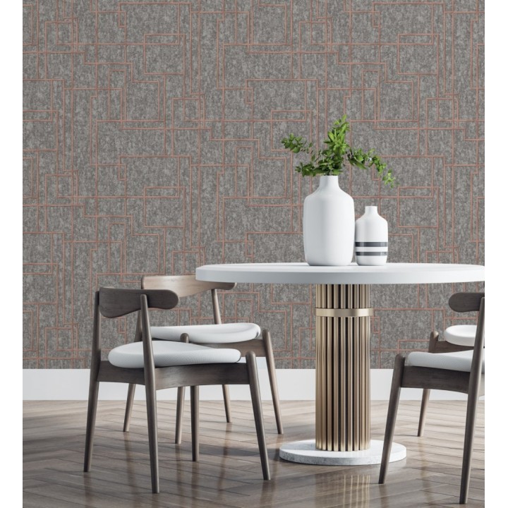 Papel pintado de líneas geométricas modernas - Allure Lines 681634