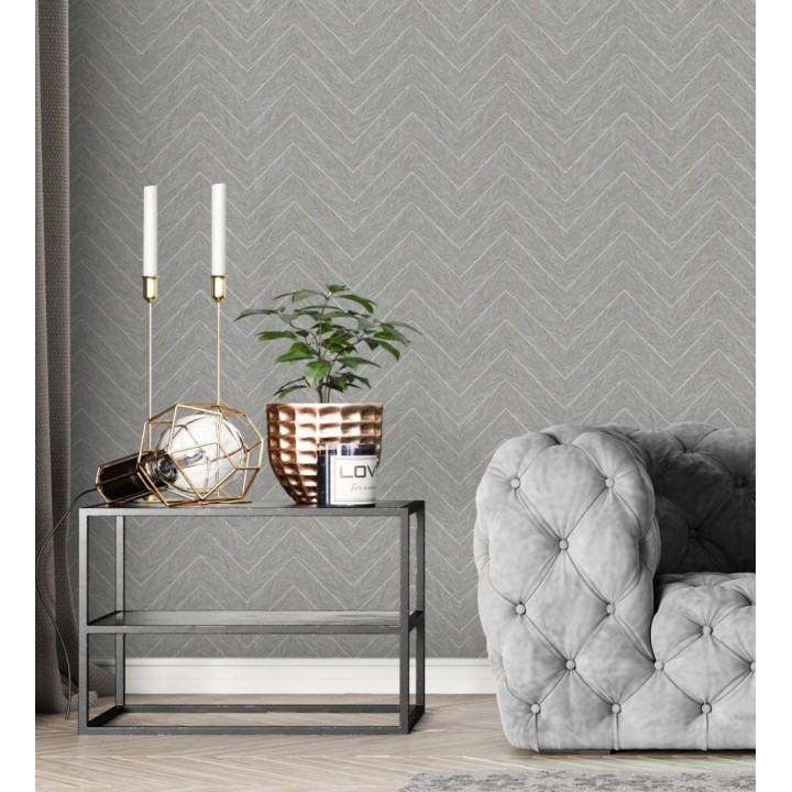 Papel pintado de espigas en relieve con efecto nacarado - Dethon Spike 681642