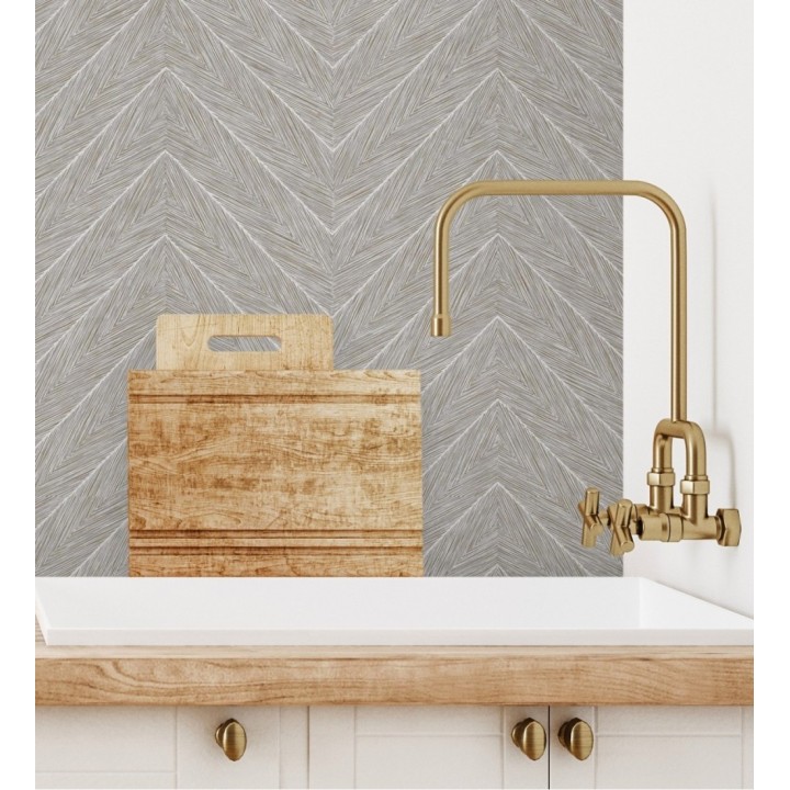 Papel pintado de espigas en relieve con efecto nacarado - Dethon Spike 681643