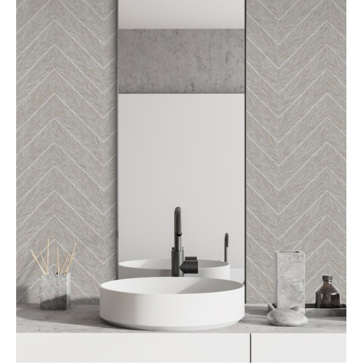 Papel pintado de espigas en relieve con efecto nacarado - Dethon Spike 681643