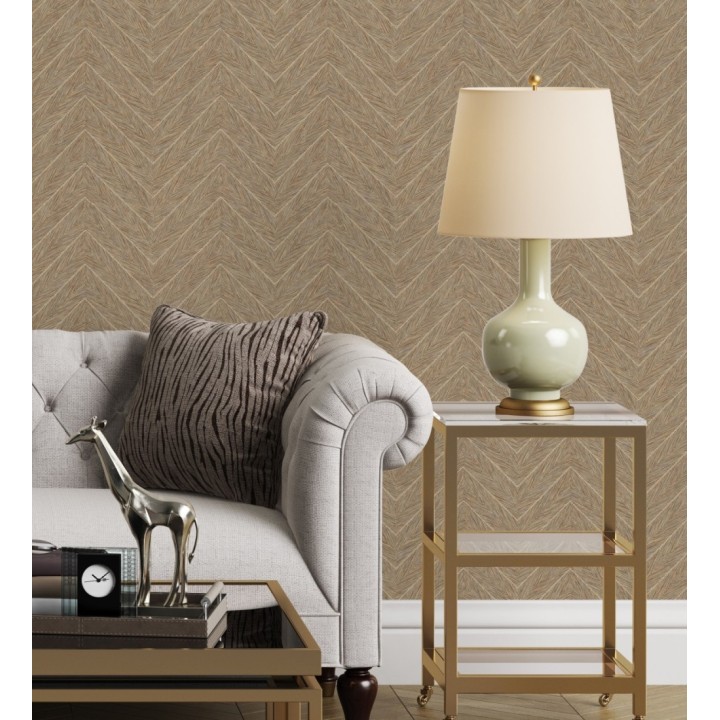 Papel pintado de espigas en relieve con efecto nacarado - Dethon Spike 681644