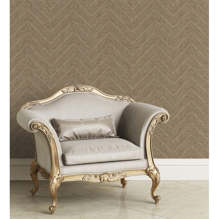 Papel pintado de espigas en relieve con efecto nacarado - Dethon Spike 681644